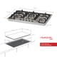 thumbnail image 2 of Estufa Empotrable Nevashel Parrilla a Gas 5 Quemadores AD-15 Plata y Negro, 2 of 7
