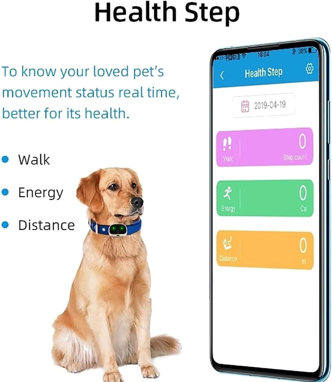 4G Pet Tracker, Rechargeable GPS Wireless Pet Fence, 3 Tracking Ways, 100m WiFi Positioning Accuracy, IP67 Waterproof, Low Battery Alarm, for Medium Small Dogs