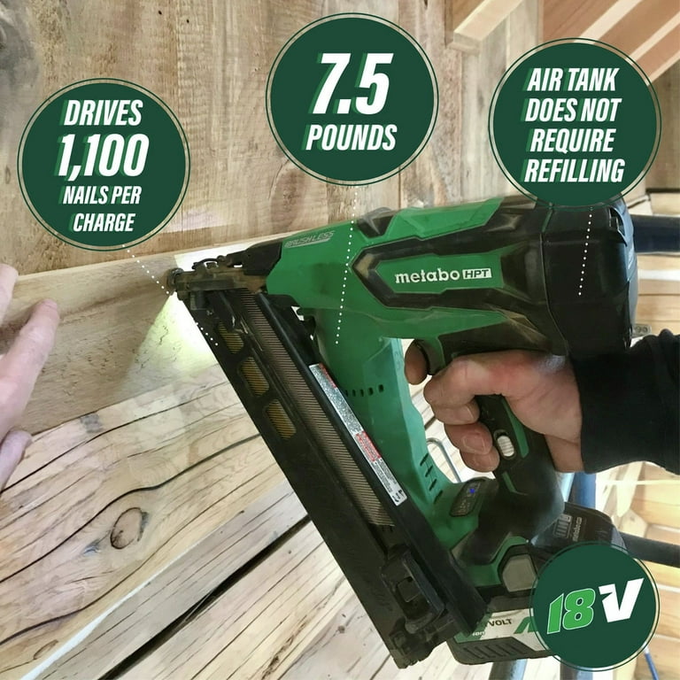 Hitachi 15 gauge cordless finish nailer hotsell