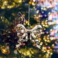 thumbnail image 5 of MXTPOV Golden Ornaments for Christmas Tree, Electroplated Bow Christmas Tree Decorations, Christmas Decorations Hanging, Christmas Ornaments for Party Car Home Decor, 5 of 5