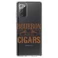thumbnail image 1 of DistinctInk Clear Shockproof Hybrid Case for Galaxy Note 20 ULTRA (6.9" Screen) - TPU Bumper Acrylic Back Tempered Glass Screen Protector - Bourbon and Cigars, 1 of 3