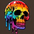 thumbnail image 3 of CafePress - Vibrant Multicolor Skull Men's Value T Shirt - Men's Classic Graphic Cotton T-Shirt, 3 of 4