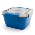 thumbnail image 1 of Fiambrera de plástico de doble capa, fiambrera con compartimentos pequeños, caja de conservación portátil para horno microondas para estudiantes, 1 of 6