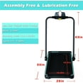 thumbnail image 2 of Ksports Foldable Home Treadmill, 2.5HP Under Desk Walking Pad, Black/Blue, 2 of 6