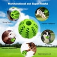 thumbnail image 2 of Pelota de juguete para perros, pelota de juguete no tóxica resistente a las mordeduras para perros, cachorros y gatos, alimentador de golosinas para perros y mascotas, pelota de limpieza de dientes, 2 of 7