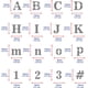 thumbnail image 4 of Plantillas de letras de metal mate de la A a la Z, alfabeto, números y símbolos, 4 of 9