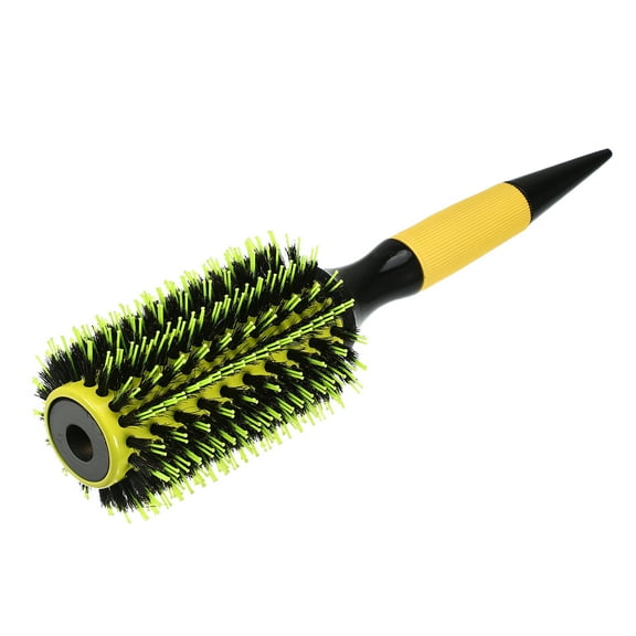 Vocoste Round Hair Brush Hair Brushes for Women Nylon Bristle Pins Round Brush Yellow 10.04"x2.56"