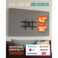 thumbnail image 4 of ECHOGEAR Soporte de pared para TV de alta resistencia para televisores de hasta 90" - Diseño de perfil bajo sostiene el televisor a solo 2,25" de la pared - Instalación rápida con plantilla y nivel de, 4 of 5