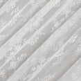 thumbnail image 2 of No. 918 Lillemor 2-pack Vintage Floral Lace Sheer Rod Pocket Curtain Panel Pair, White, 50"W x 84"L (2 Panels), 2 of 6