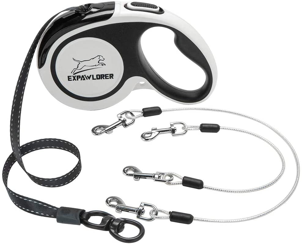 Ergonomic Non-slip Handle Reusable with 1 Button EACHPT Pet Leash Automatic Retractable Dog Head Retractor Portable Anti-stroke Dog Walking Leash Length: 5m