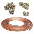 thumbnail image 2 of 25 Ft 3/16" Od Car Copper-nickel Brake Line Tubing Coil And Fitting Kit, 2 of 5