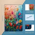 thumbnail image 2 of Spiral Notebook,College Ruled Journal,8.26" x 5.71" 50 Sheets/100 Pages,3 Pack - Colorful Wildflowers Texture Ombre Rainbow Colors, 2 of 7