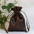 thumbnail image 2 of Efavormart 12PCS CHOCOLATE Satin Gift Bag Drawstring Pouch Wedding Favors Bridal Shower Candy Jewelry Bags - 3"x4", 2 of 11
