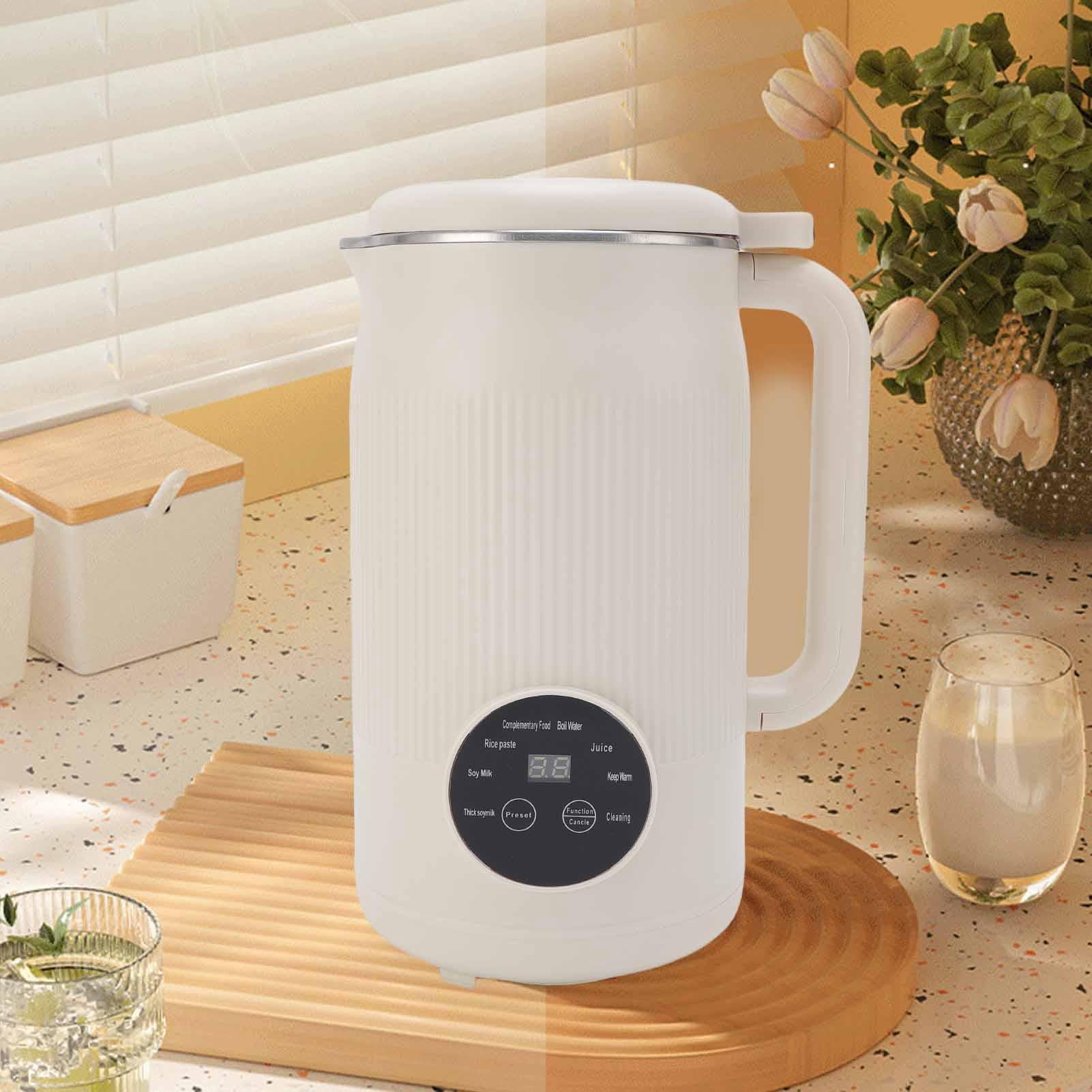 Suodoka 1200ml Soy Milk & Juice Blender – Anti‑Stick Bottom, Low‑Noise, Self‑Cleaning, Timer & Keep‑Warm, Multi‑Use for Non‑Dairy Drinks