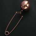 thumbnail image 5 of Yongwei 1pc Stainless Steel Rose Gold Tea Infuser Strainer Filter Tea Tool for Loose Leaf Tea with Handle, 5 of 8