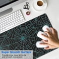 thumbnail image 4 of Long Mouse Pads for Desk,Halloween Spider Web Pattern Desk Mats on Top Of Desks, Desk Mouse Pad Extra Large with 3mm Non-Slip Base and Stitched Edge for Gaming,Office,Work,Home 31.5x11.8in, 4 of 5