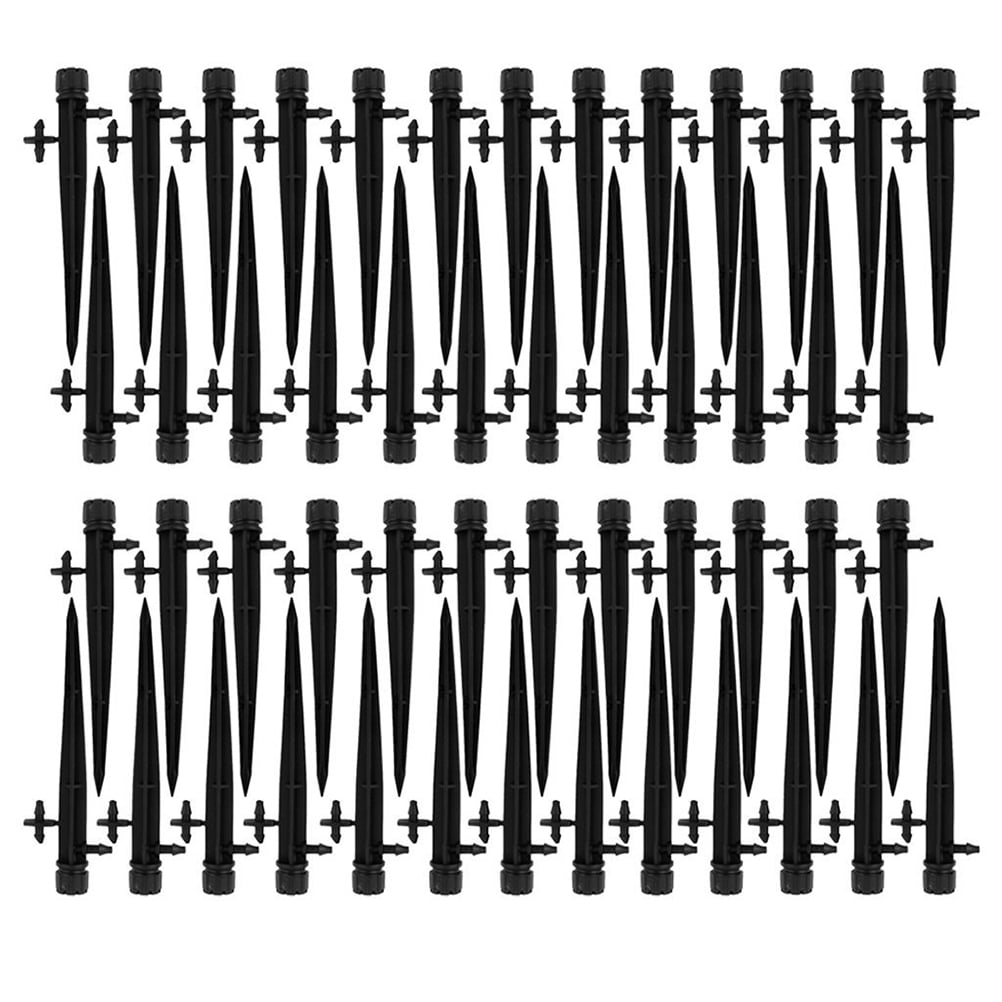 50/100pcs Adjustable Water Flow Irrigation Drippers Stake Emitter Drip System