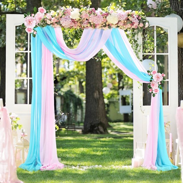 Tela para drapeado de arco de boda, cortina de tela para drapeado de arco de boda para boda, cortinas de arco de boda, lo mejor en su clase