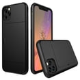 thumbnail image 2 of HLONK Card Holder   Case (Black) Dual Layer Shockproof Wallet with Heavy Duty Protection, 2 of 6