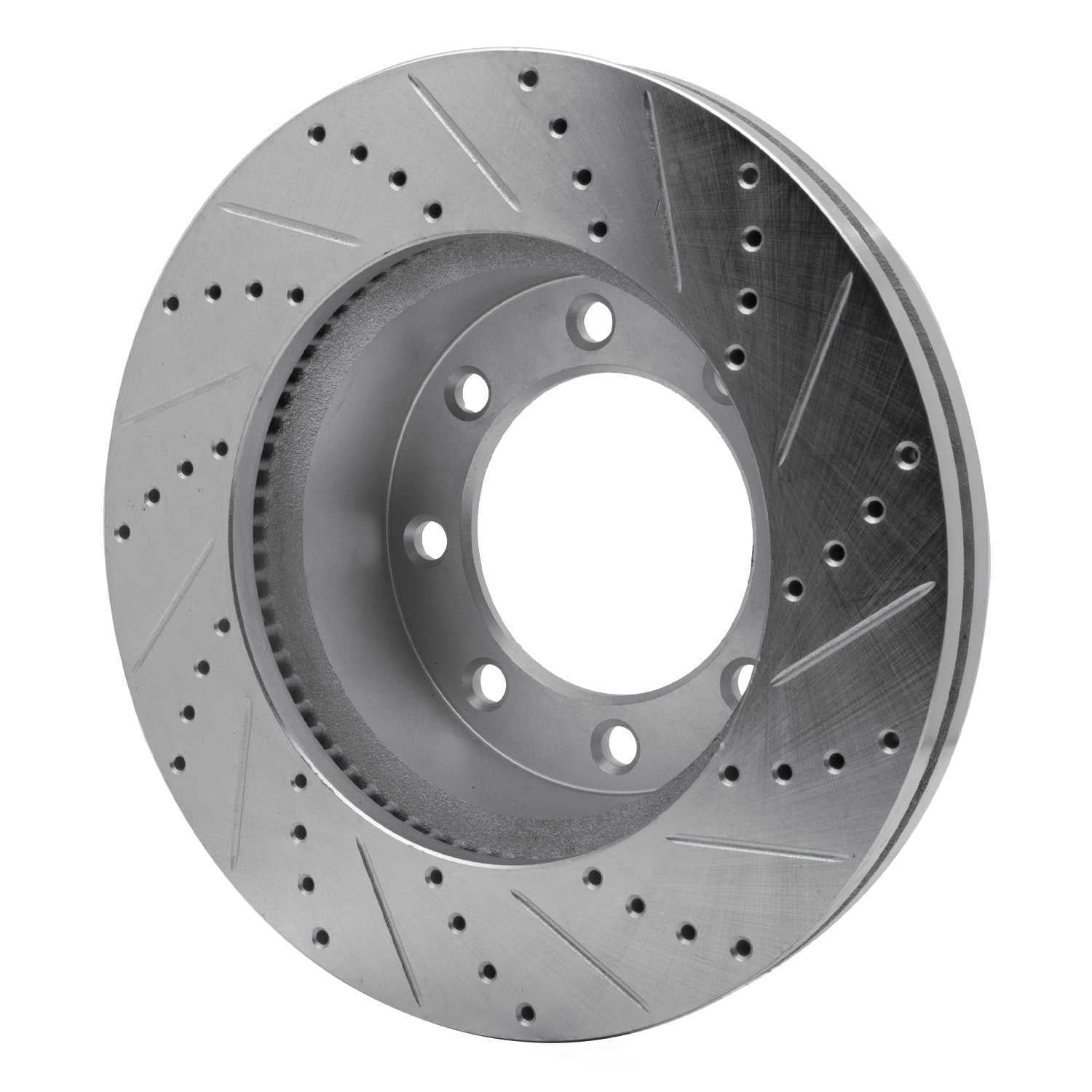Dynamic Friction Company 631-54223L DFC Brake Rotor - Drilled And Slotted - Silver