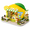 Lemon Beverage Shop, variant on Diy Miniature House Kit Withniture Opened & Closed Mini Dollhouse