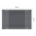 thumbnail image 4 of Unique Bargains Placemats Set of 8 for Dining Table Indoor Decor Kitchen Mat Gray, 4 of 7