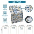 thumbnail image 7 of Table Runner Dresser Scarf 13 x 120 Inch Spring Watercolor Blue and Yellow Flower Eucalyptus Leaf Table Runners Non-Slip Heat Kitchen Dining Table Decor for Indoor Outdoor Home Party Decoration, 7 of 7