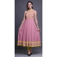 thumbnail image 2 of Bimba Light Pink3 Floral Indian Kurtis For Women Solid Readymade Anarkali Dress Printed Indian Kurti Medium, 2 of 6