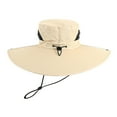 thumbnail image 4 of HJYCHN Breathable Sun Hat For Outdoor Activities UPF 50 Wide Brim Design For Men And Women Khaki One Size, 4 of 9