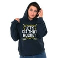 thumbnail image 3 of Let's Do That Hockey Sports Unisex Plus Size Hoodie Brisco Brands 2X, 3 of 6