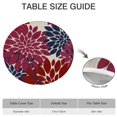 thumbnail image 6 of Grand Floral Print Round Table Cover 44Inch, Elastic Bohemian Tablecloth for 38"-42" Tables, Durable & Tough, 6 of 7