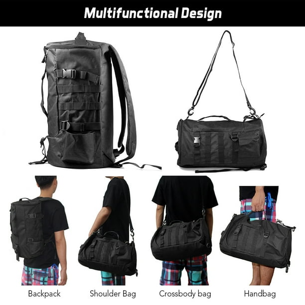 Multi-functional Large Capacity Fishing Backpack Outdoor Travel Camping  Fishing Rod Reel Tackle Bag Shoulder Bag Luggage Bag 