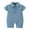 Blue, variant on Sngxgn Baby Bodysuits for Girls Short Sleeve (Grey,90)