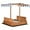Red, variant on Outsunny Covered Sandbox with Lid & Adjustable Canopy for Kids, Natural