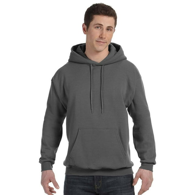 Hanes Men's Fleece Full Cut Athletic Hooded Pullover