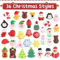 thumbnail image 2 of Suloli 36 piezas de juguetes blandos Mochi navideños, juguetes navideños para apretar, paquetes de ansiedad para aliviar el estrés para niños, regalos de fiesta de Navidad, rellenos de calcetines, reg, 2 of 5