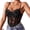 Black, variant on Women'S Lace Underwire Boned Sheer Crop Top Slim Fit Layering Inner Wear Camisole Dark Brown L