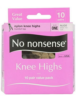 No Nonsense Women's Control Top Pantyhose 3 Pair Value Pack Nude Q 