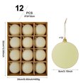 thumbnail image 3 of Dmlowu 12Pcs Velvet Flocked Christmas Ornaments, Plush Matte Shatterproof Christmas Ball Ornaments, Red Christmas Decorations for Xmas Tree Holiday Party, 3 of 7
