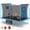 Light Blue, variant on Large Rectangle Trampoline for Kids and Adults, 1600LBS Weight Capacity Recreational Trampoline with Enclosure Net, Basketball Hoop, Segmart Galvanized Heavy Duty Outdoor Trampolines for Patio Garden