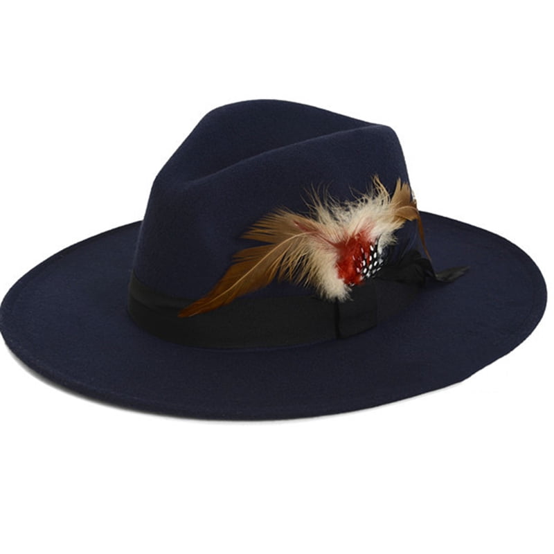 Women Ladies British Retro Top Hat Wool 