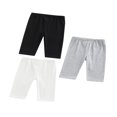 thumbnail image 1 of Girl Cropped Pants Solid Color Elastic Waist Trousers LeggingsInfant  Kid, 1 of 6