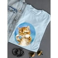 thumbnail image 3 of Fighting Cat T-Shirt Women -Kayomi Harai Designs, Female 3X-Large, 3 of 4