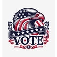 thumbnail image 5 of American Eagle Vote Adult White Long Sleeve Hoodie-XL, 5 of 6
