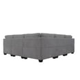 thumbnail image 3 of Pemberly Row 13 PCS Corduroy Flexible Combination Sectional Sofa in Dark Gray, 3 of 11