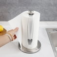 Paper Towel Holder Free Standing,OneHanded Kitchen Tear Paper Towel