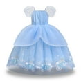 thumbnail image 2 of HAWEE Girls Princess Costume Dress, Butterfly Tulle Long Ball Gown with Accessories, Birthday Party & Halloween Costume Age 2-7 Years, 2 of 6