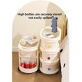 thumbnail image 4 of Rolling Utility Cart with Drawer Storage Cart for Kitchen Bathroom Living Room Multifunctional Storage Organizer with Plastic Shelf and Wheels,Ideal for Living Room, 4 of 7