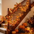 thumbnail image 5 of Halloween Decoration Indoor Outdoor Clearance Under $5.00! Thanksgiving Fall Decorations for Home, Artificial Maple Leaves Pumpkins Sunflowers And Vines For Thanksgiving Home Decor And Festive, 5 of 6