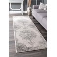 thumbnail image 4 of nuLOOM Leola Vintage Medallion Area Rug, 5' x 7' 5", Grey, 4 of 4